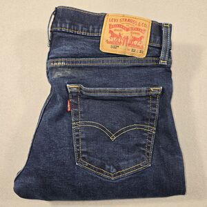 Levi's 502 Taper Performance Cool Men's Jeans Size 32x32 Dark Blue Denim